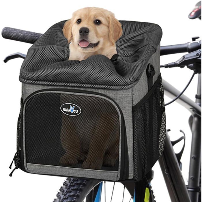 Comparer les prix de Panier de vélo Pliable pour Animal Domestique Sac à Dos de Transport pour Chien Pet Fourre-Tout Sac Sac de vélo Flexible Amovible