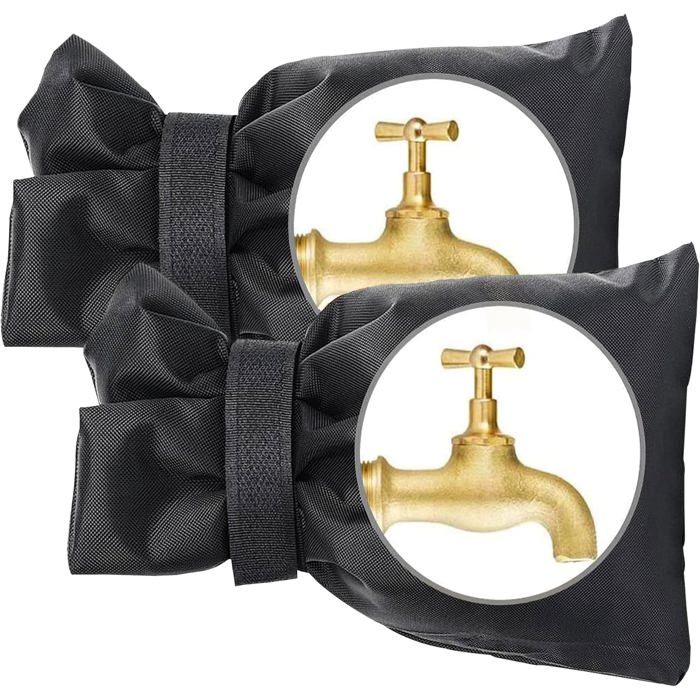 2 Pièce Housse Robinet Extérieur Couvercle Antigel pour Robinet d'Hiver
