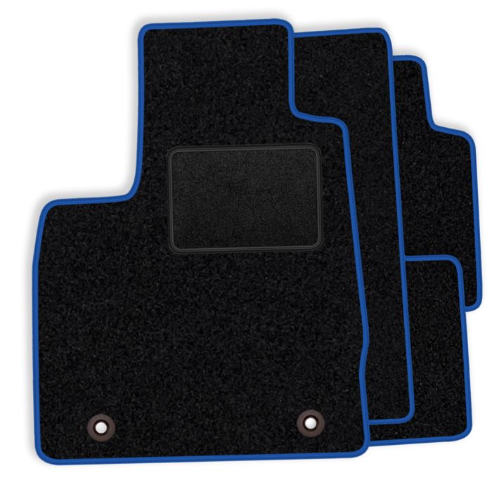 Tapis de Sol en Velours - Fiat - Topolino 2023 - Finition Bleue - Ajustement Parfait