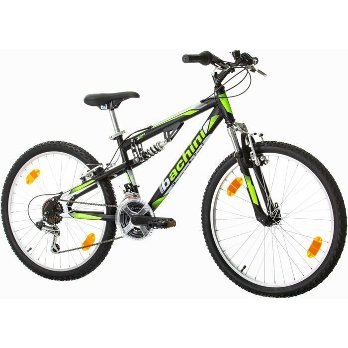 Vélo enfant VTT 24'' Tout Suspendu Transmission complète