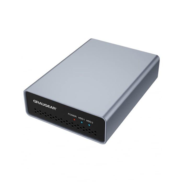 Boîtier Raid Externe - GRAUGEAR - G-25RD2-AC-10G - USB 3.2 Gen2 - Aluminium Gris