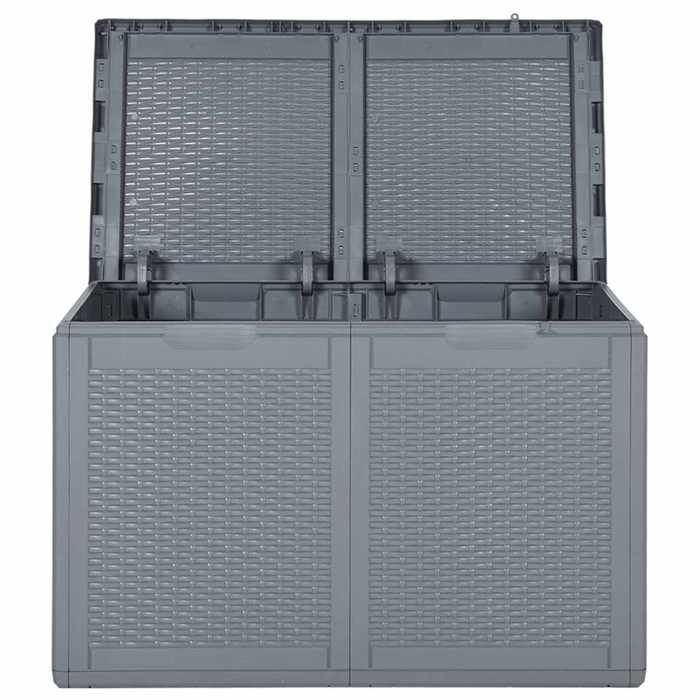 Sale 2026 Coffre de rangement de jardin - BURKE - grande espace - gris PP rotin 180 L CC92