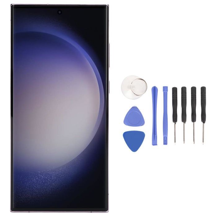 Écran tactile de remplacement pour Galaxy S23 Ultra 5G SM S918B 68 pouces version internationale européenne avec outils