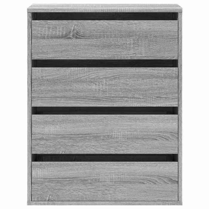 Moderne Commode dangle BURKE MEUBLE BAS sonoma gris 60x41x76 cm bois dingénierie AA3212