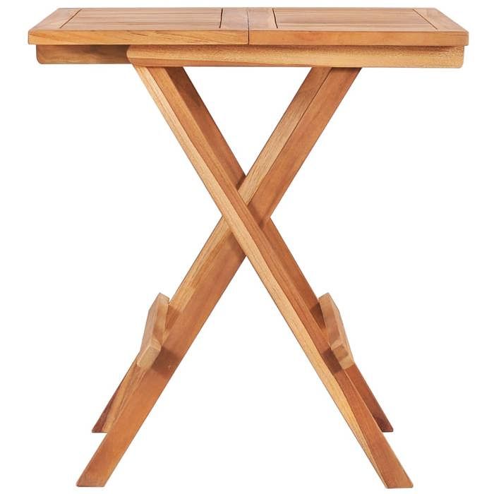 SOLDES dAutomne Table de bistro 1 PC - SWEETY - Table de Repas - pliable 60x60x65cm - Bois de teck solide - 2/4 personnes5583217 SOLDES dAutomne Table de bistro 1 PC - SWEETY - Table de Repas - pliable 60x60x65cm - Bois de teck solide - 2/4 personnes5583217