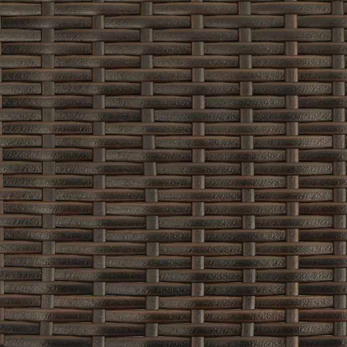 Mode Chaises empilables dextérieur CHEZ YIYI Set de 4 Fauteuil de relaxation élégant Résine tressée Marron 55 5x53 5x958410