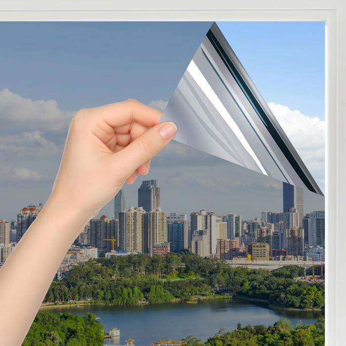Film de protection solaire pour fenêtre intérieure ou extérieure - Film de protection contre la chaleur et les UV - 60 x 200 cm