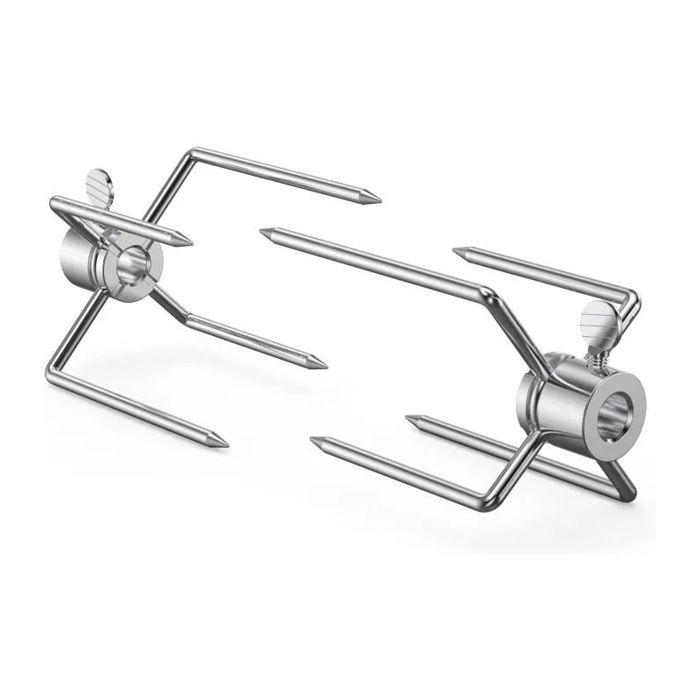 2 Pcs Fourchette Tourne Broche Fourchette à Barbecue pour Rôtissoire à Gril Outil pour Barbecue