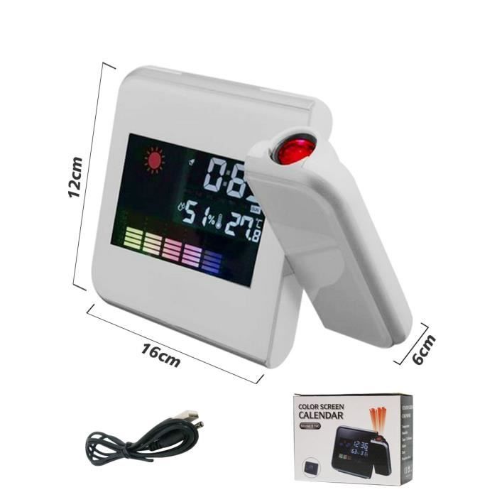 Réveil De Voyage, Lampe De Poche Led Digital World Time Réveil De Réveil De Voyage, Lampe De Poche Led Digital World Time Réveil De