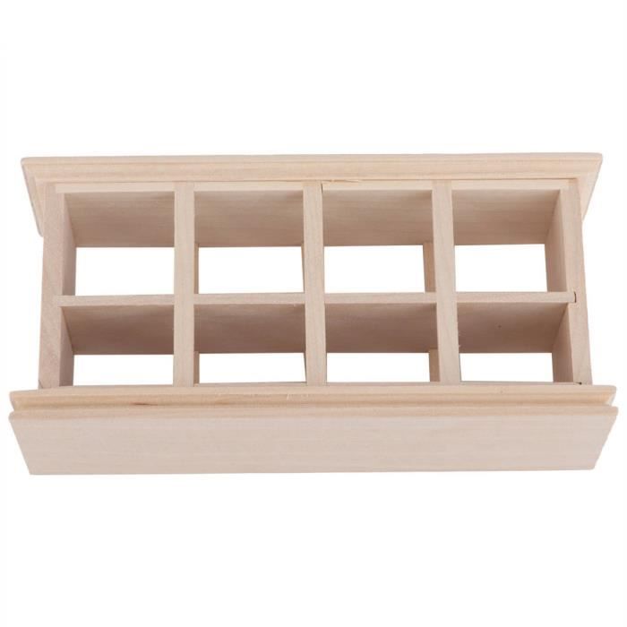 Armoire De Boulangerie Miniature 1/12 – Meuble Maison De Poupée En Bois | Présentoir à Nourriture, Décoration Magasin Miniature