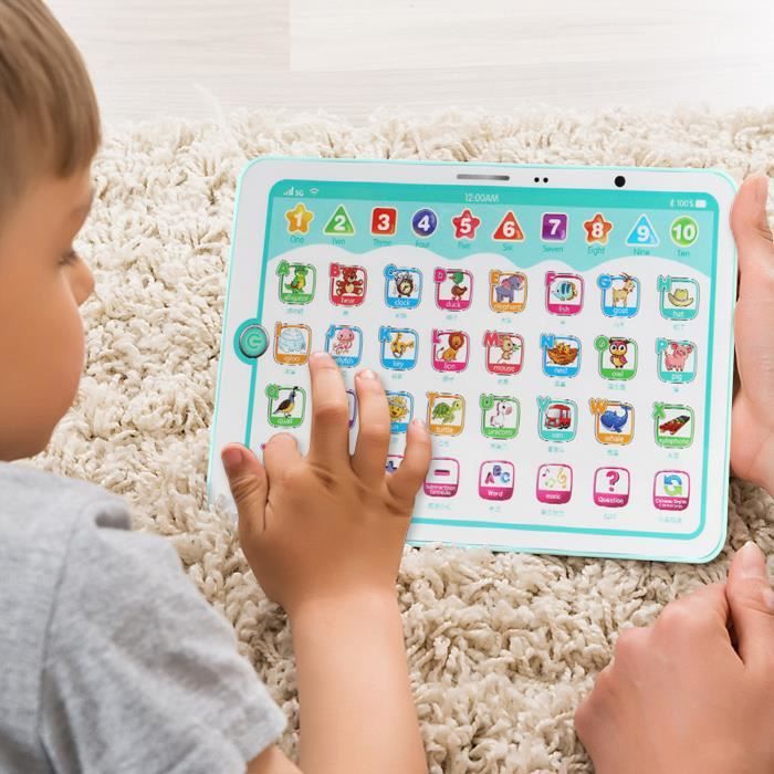 yingyy Machine d'Apprentissage de l'Anglais Livre d'Étude d'Apprentissage Électronique pour Enfants Jouet d'Éducation Préscolaire Rose