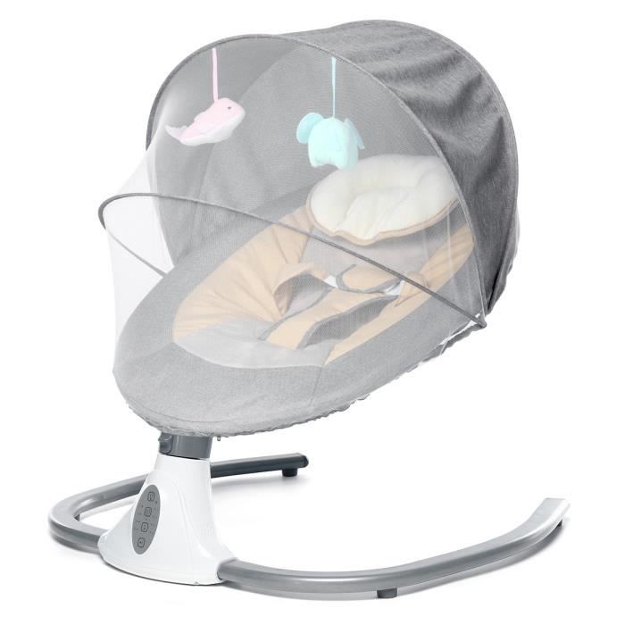 Babymoov Balancelle bébé électrique Swoon Motion, Assise à 360°, Zinc -  Cdiscount Puériculture & Eveil bébé