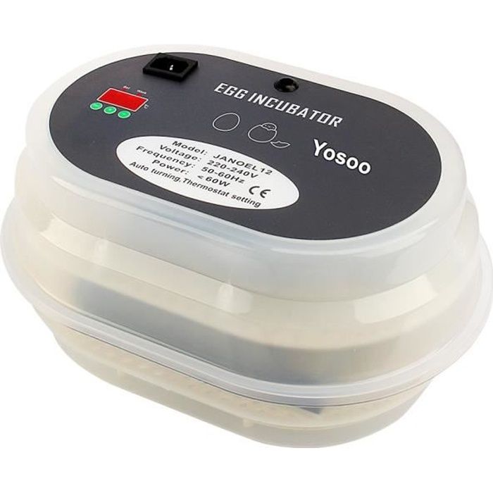 Meilleurs prix pour JANOEL-12 Incubateur Couveuse Automatique 12 Oeufs