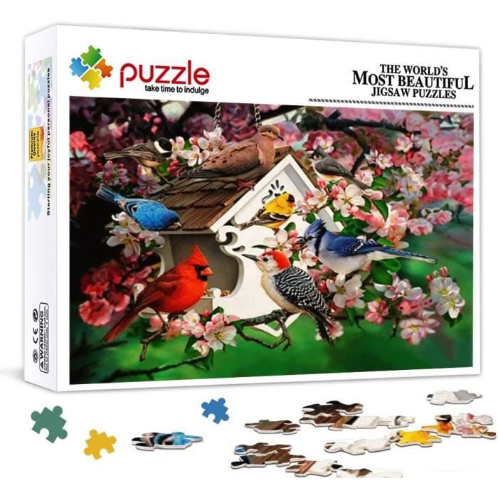Mini Puzzle Adulte 1000 Pièces Maison D'Oiseau Puzzle D'Art Difficile ( Puzzle En Carton 38X26Cm) Puzzle Adulte 1000 Pièces[u9933] - Cdiscount Jeux  - Jouets