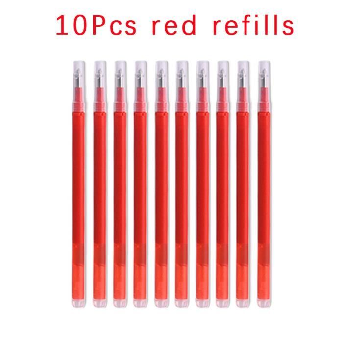 12 Recharges Pour Stylo Gel Effaçable Legami - Encre Thermosensible, Pointe 0.5 Mm, Plusieurs Couleurs - 10