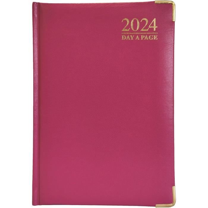 Agenda 2026 Collins Essential - Format A5, 1 Jour Par Page, Couverture Rigide Violette - Avec Marque-page, Répertoire, Calendriers Internationaux