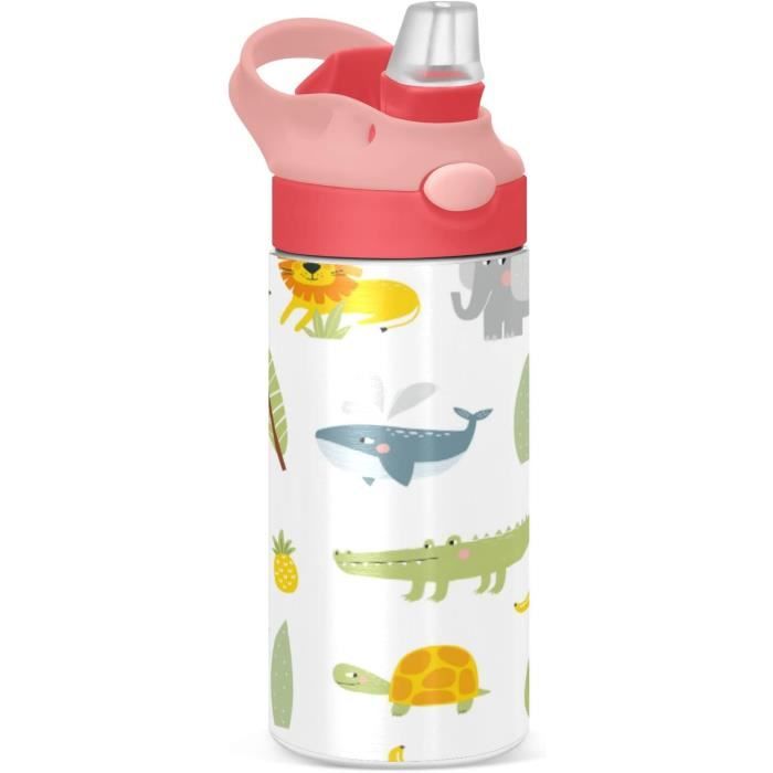 Bouteille d'eau en verre 500ml avec pochette | Gourde Personnalisable