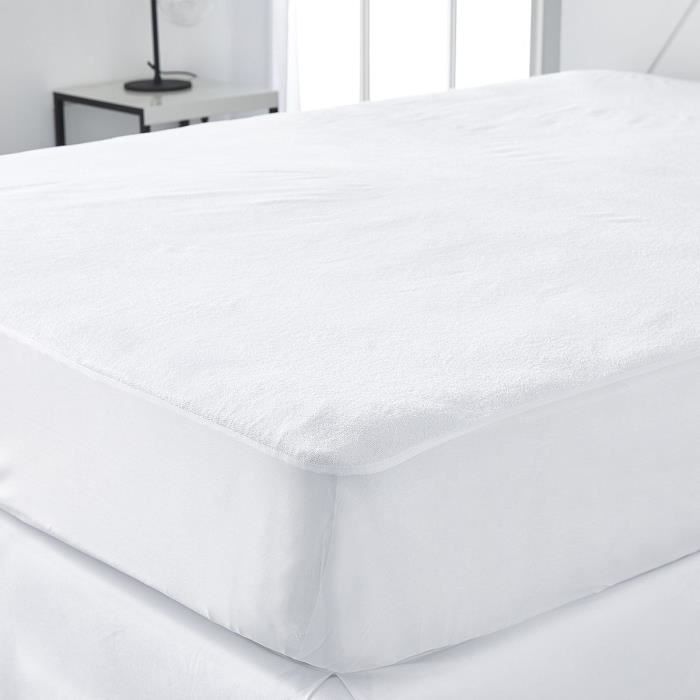 Protège-matelas Imperméable Et Respirant - Alèse Extensible En Polyester, Bonnet 35 Cm, Taille 90x190 Cm (1 Place)