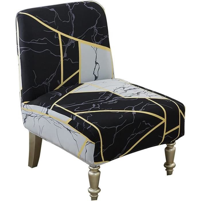 Housse De Chaise Sans Accoudoirs - Taille Unique Extensible - En Polyester Et élasthanne - Protection Anti-taches Et Anti-poussière - Lavable En Machine - 12