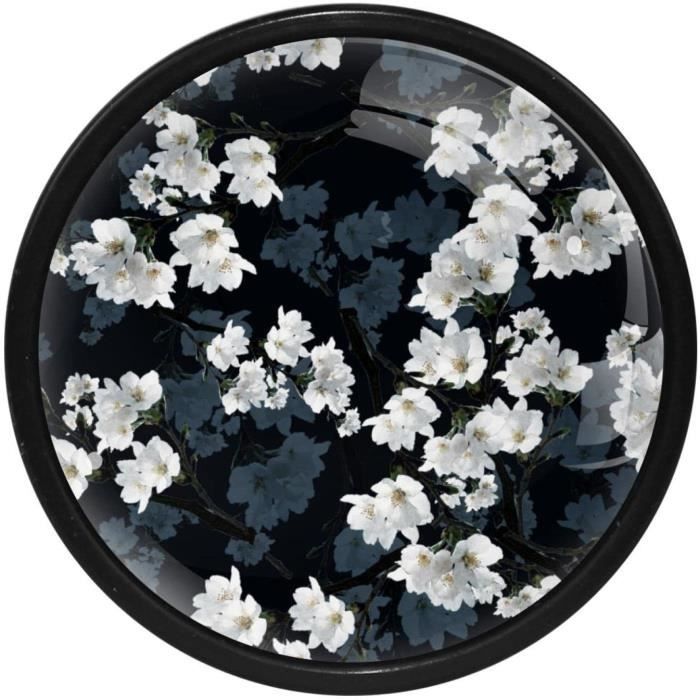 Lot De 4 Boutons De Placard Carrés En Verre Fluorescent Eslifey - Motifs Casino Jetons, Brillent Dans Le Noir Pour Tiroirs, Commode, Armoire Et Cuisine