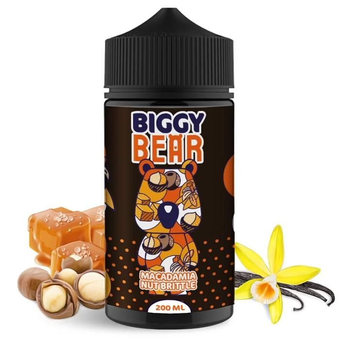 elfbar nachfüll pod läuft aus E-liquide caramel beurre salé vanille Macadamia Nut Brittle 200ml Biggy  Bear - Secret's Lab. + goodies Born To Vape