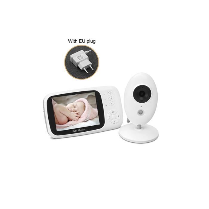 3.5 " Sans fil Babyphone Moniteur pour bébé Vidéo LCD Caméra de sécurité EU Plug 