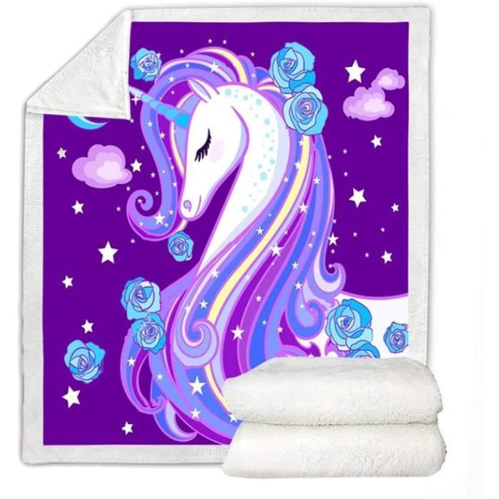 Panneau pour Vêtement et Couverture Licorne et fleurs printanières - Pelubo Design main image 1