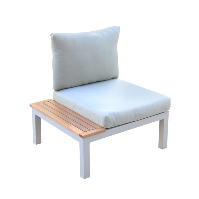 Fauteuil de Jardin Chillvert Bérgamo Aluminium 78 2x76 6x73 cm Gris avec Table et Coussins Fauteuil de Jardin Chillvert Bérgamo Aluminium 78 2x76 6x73 cm Gris avec Table et Coussins