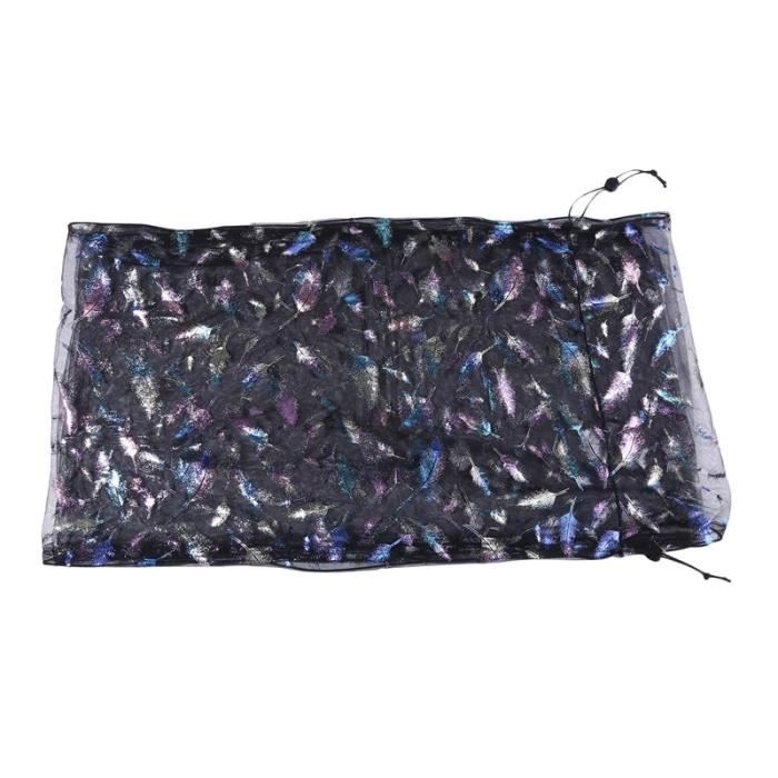 Jupe / Couverture Pour Cage à Oiseaux - Tissu Blanc - 100x38cm - Protection Et Décoration