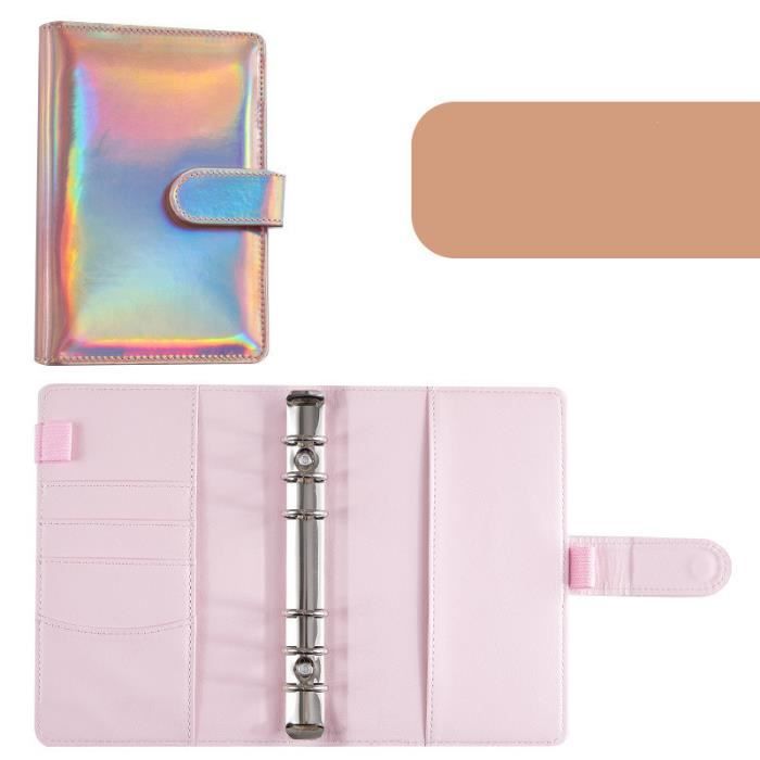 Classeur A6 Rechargeable 2 PCS Agenda Rechargeable A6, Classeur A6 Laser à Gradient, Agenda Agenda Rechargeable 2026
