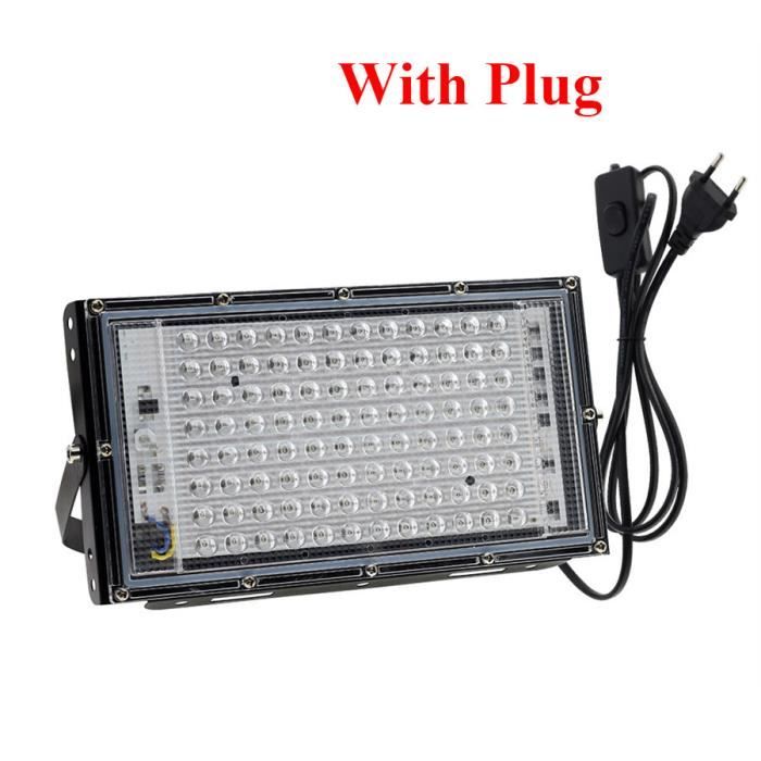 Avec prise - 300W - Projecteur LED UV avec prise lumière noire imperméable IP66 néon pour fête