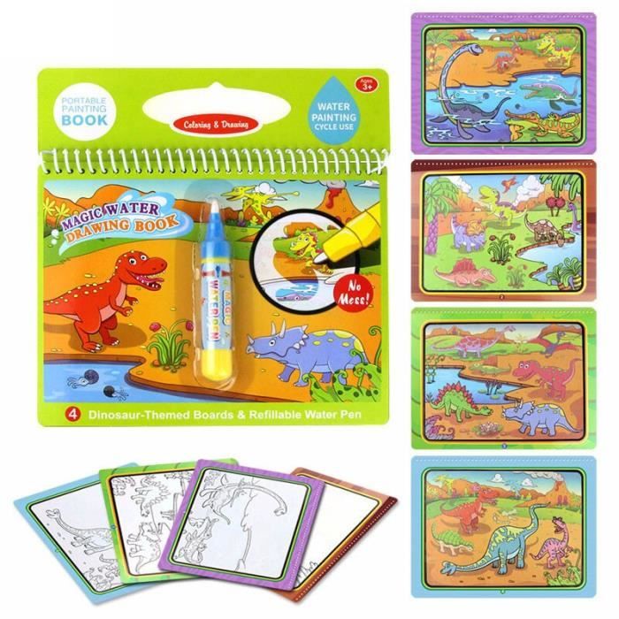 SALALIS Livre de dessin à l'eau magique Livre de coloriage à l'eau