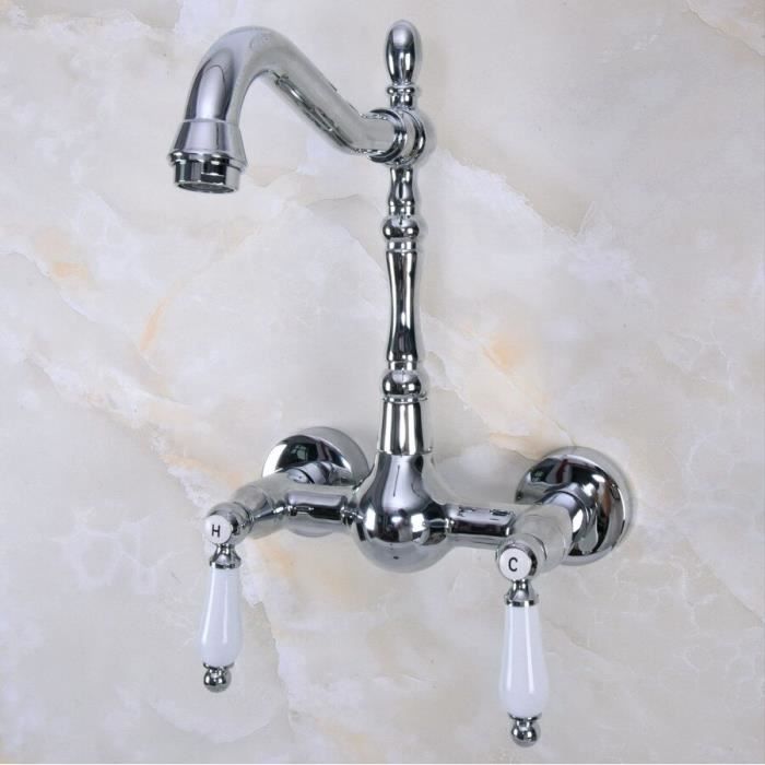 Robinet de cuisine en laiton antique eronze antique, robinets