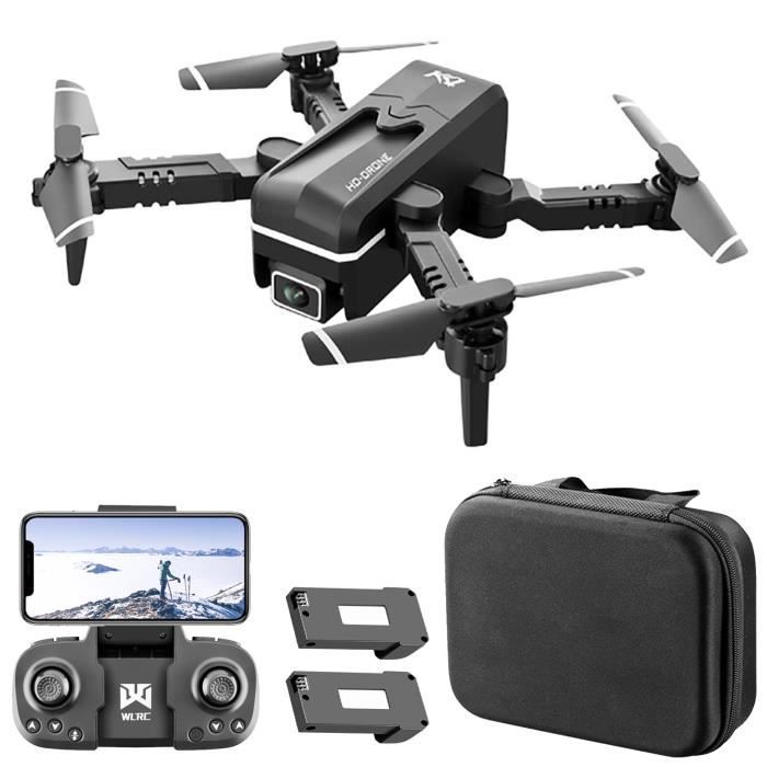 Quadrirotor RC Drone avec caméra 1080p Photo vidéo Pour adultes et enfants Capteur de gravité Geste Mode sans tête Altitude 