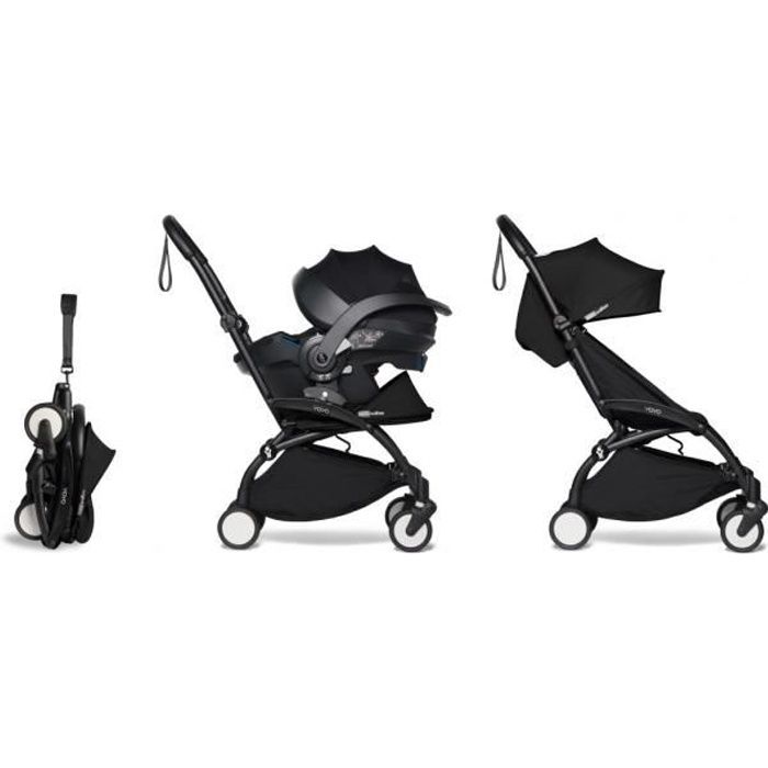 Poussette combinée BABYZEN YOYO2 - Noir - Jusqu'à 9Kg - Fonction siège auto  - Cdiscount Puériculture & Eveil bébé