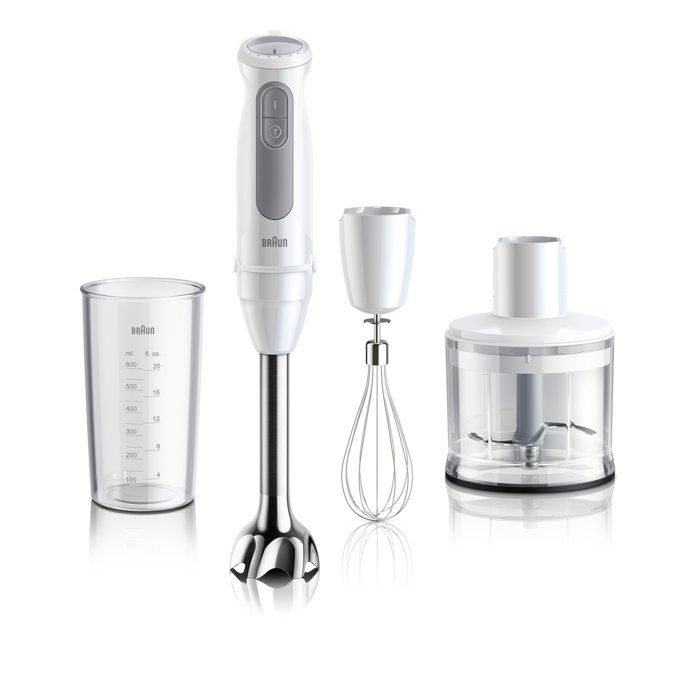 Mixeur Plongeant Braun MQ50236M – 1000 W, 21 Vitesses, Système EasyClick Plus