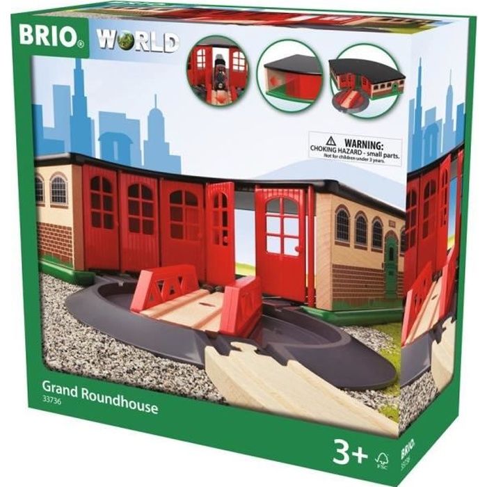 Brio World Grande Gare de Triage - Accessoire pour circuit de train en bois - Ravensburger - Mixte dès 3 ans - 33736