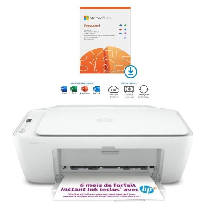 HP Imprimante tout-en-un jet d'encre couleur - DeskJet 2710e - Idéal pour  la famille - 6 mois d'Instant Ink inclus avec HP+ + Licenc - Cdiscount  Informatique