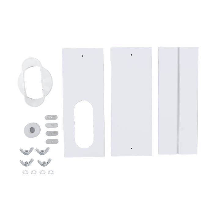 Kit D’étanchéité Fenêtre Pour Climatiseur Portable - Panneaux PVC Réglables, Hauteur Jusqu’à 110 Cm, Installation Facile
