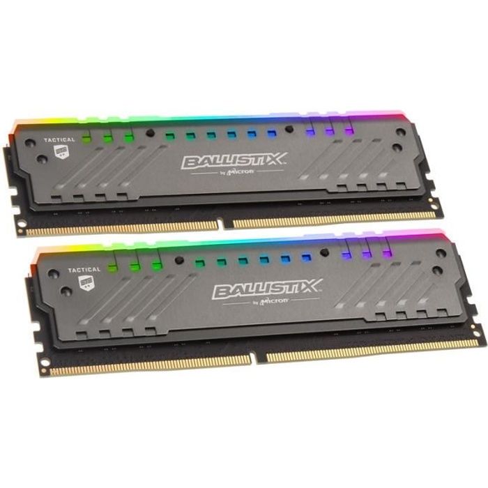 Top achat Memoire PC Crucial Ballistix Tactical Tracer RGB, DDR4-3200, CL16 - 16 GB D 0,000000 Noir pas cher Achat Memoire PC Crucial Ballistix Tactical Tracer RGB, DDR4-3200, CL16 - 16 GB D 0,000000 Noir pas cher