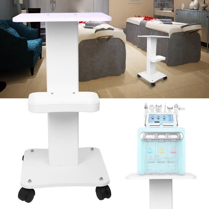 Chariot Beauté 3 Niveaux Iklestar - Avec Tiroir Et Seau - Roues 360° Silencieuses - Capacité 150kg