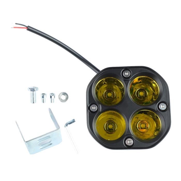 Kit 4 LED Pour Voiture RC - Phares 5mm Rouge, Faible Consommation, Fil De 70cm