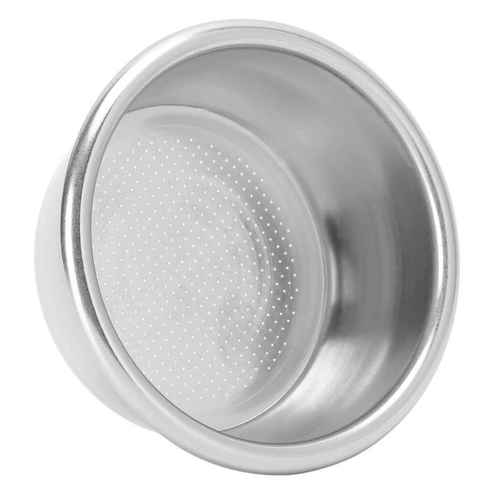 Filtre à Café Acier Inoxydable 51mm - Panier Poreux Non Pressurisé Double Tasse