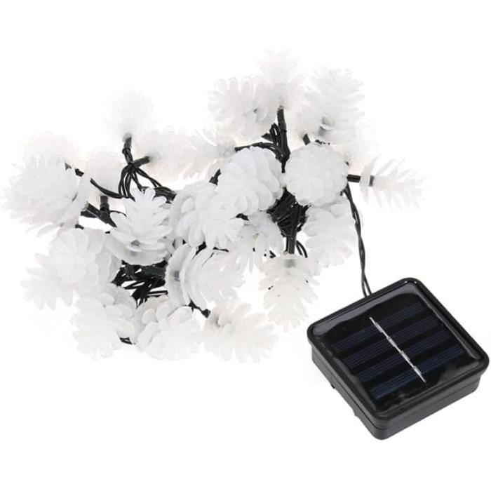 Guirlande Lumineuse Solaire étoiles 6,5m 30 LED - Étanche IP65, 8 Modes - Pour Jardin, Noël, Mariage - Blanc Chaud