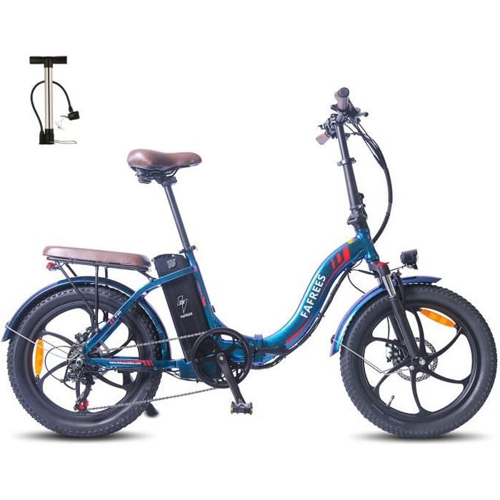 Vélo électrique 20'' FAFREES F20 PRO Max 25 km/h 250W 36V 18Ah Vélo pliant Bleu