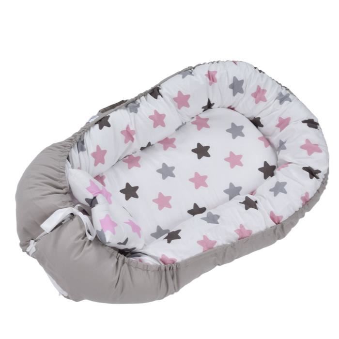 Fafeicy Chaise longue pour bébé Chaise longue bébé mignon élégant doux coton respirant nouveau