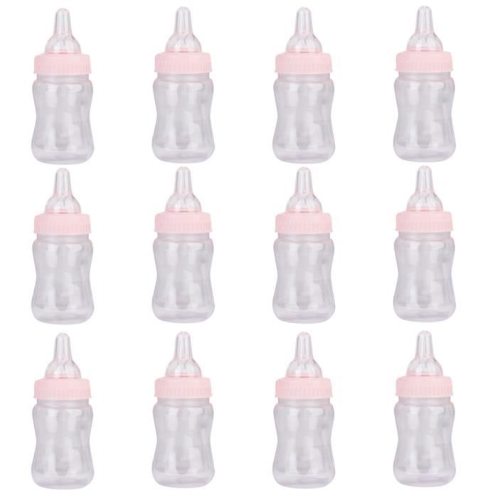 Lot De 12pcs Petit Biberon Bapteme Baby Shower Favorise Decor De Party Anniversaire Rose Cdiscount Beaux Arts Et Loisirs Creatifs