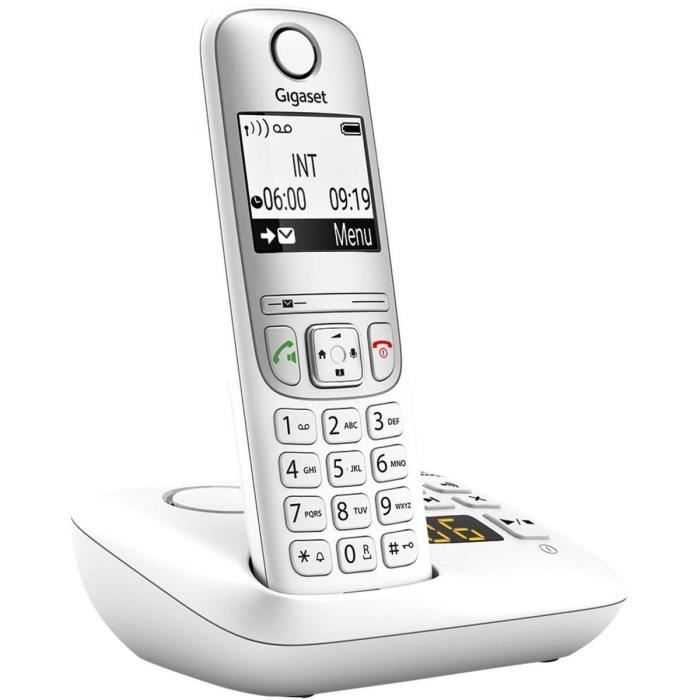 Gigaset Téléphone sans fil - A690A - Blanc - 1 combiné - LCD - Mains libres