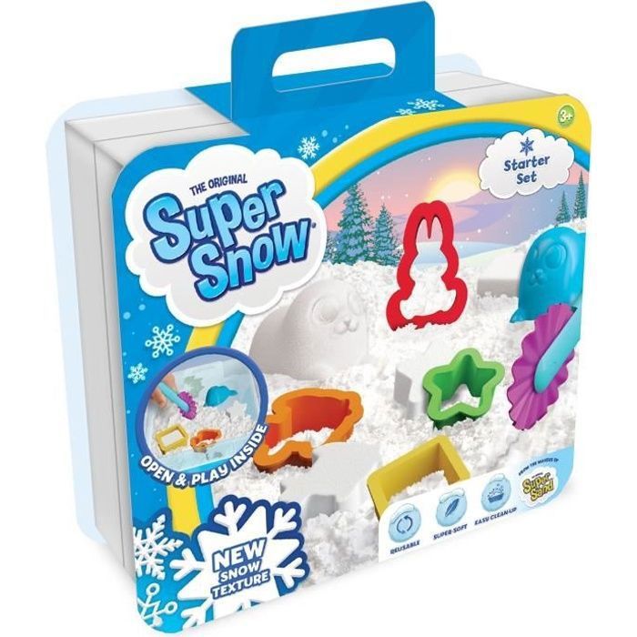 Super Snow Starter - Kit loisir créatif - Sable à modeler - GOLIATH - Multicolore/Bleu - A partir de 3 ans