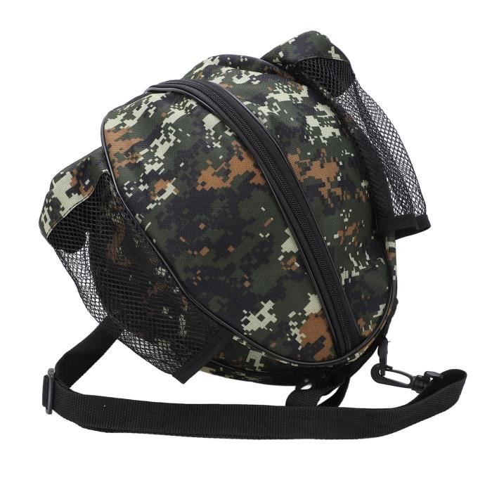 Lot De 2 Sacs à Ballon MINZHI – Filet Nylon, Portable, à Dos, 41x37 Cm, Noir, Pour Basket Et Sport